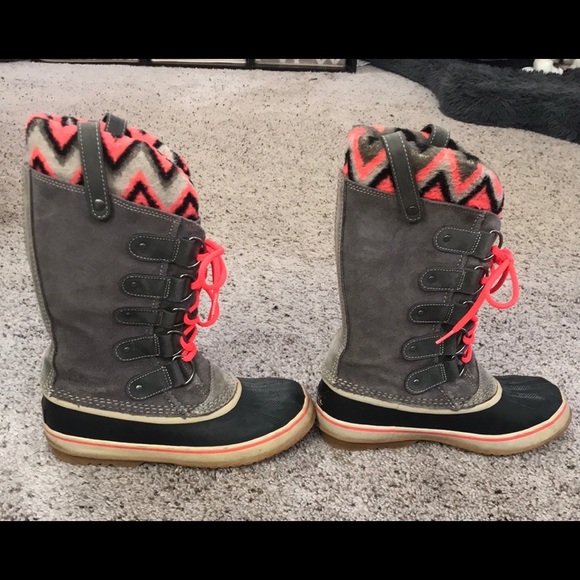 Sorel Joan Of Arctic Knit Boot II Shale 8 EUC💕 - Picture 4 of 9